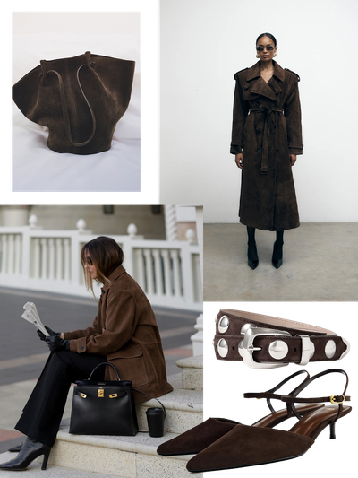 The Trend: Brown Suede