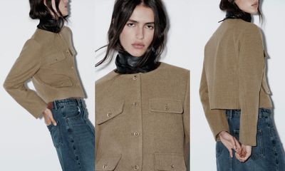 Cropped Jacket With Flaps, AED 269 | Zara
