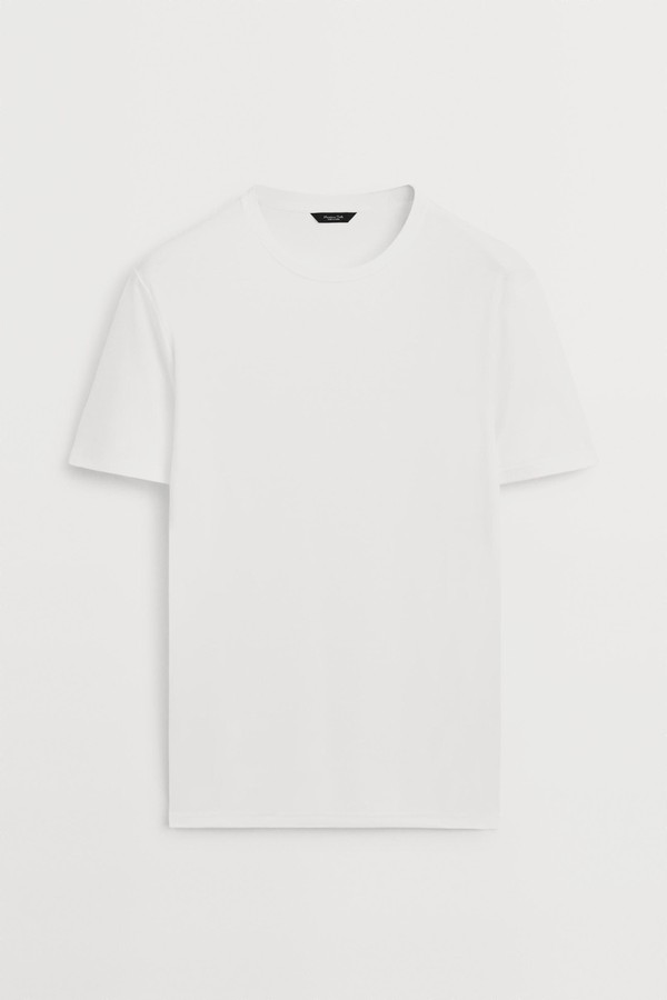 100% Cotton Short Sleeve T-Shirt from Massimo Dutti