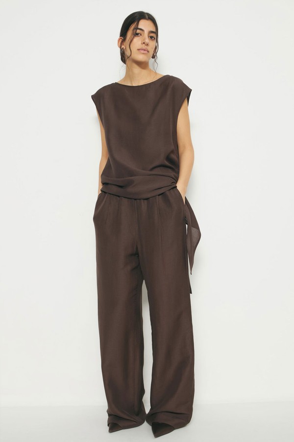 Viscose-Linen Trousers