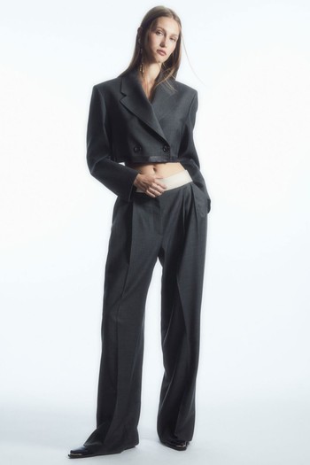 Deconstructed Wide-Leg Wool Trousers from COS