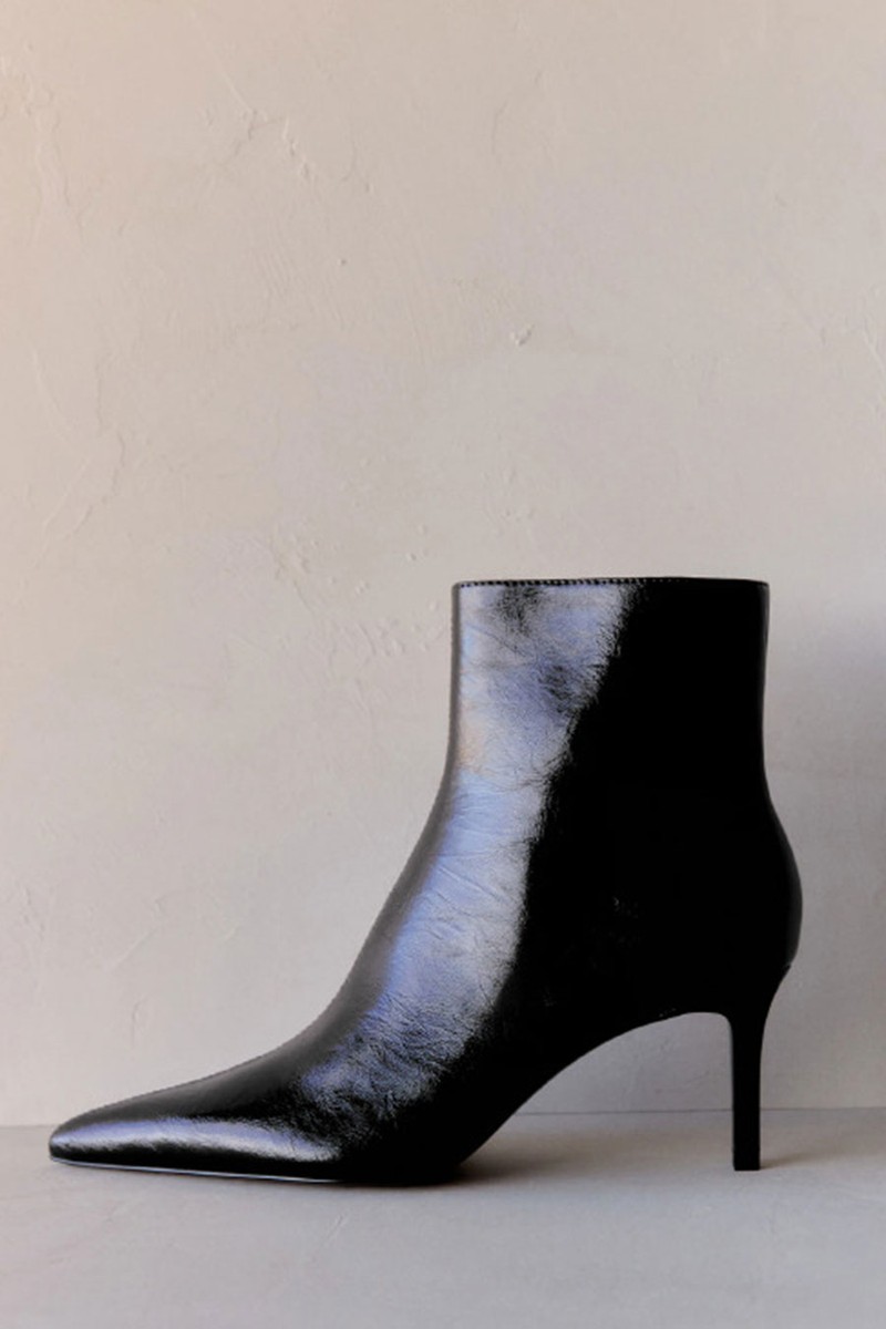 Pointed Heel Ankle Boots