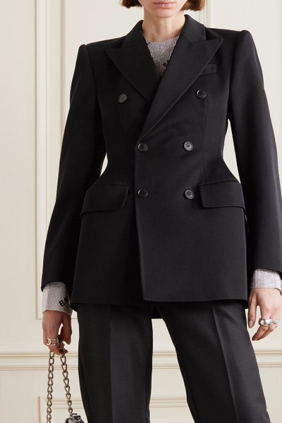 Hourglass Double-Breasted Wool Jacket from Balenciaga 