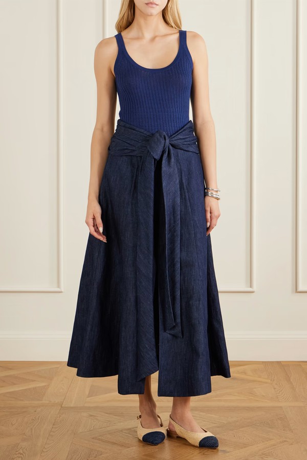 Zivan Cotton & Linen-Blend Maxi Skirt from GABRIELA HEARST