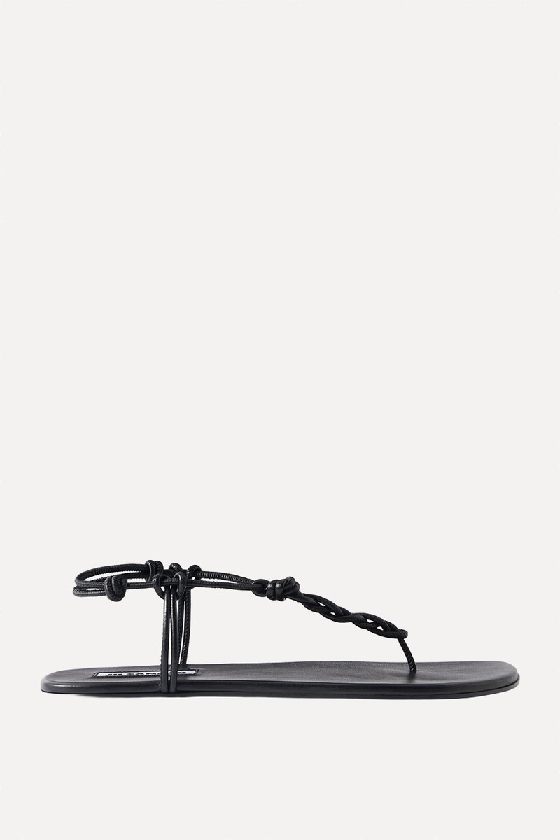 Knotted-Strap Flat Sandals from Jil Sander
