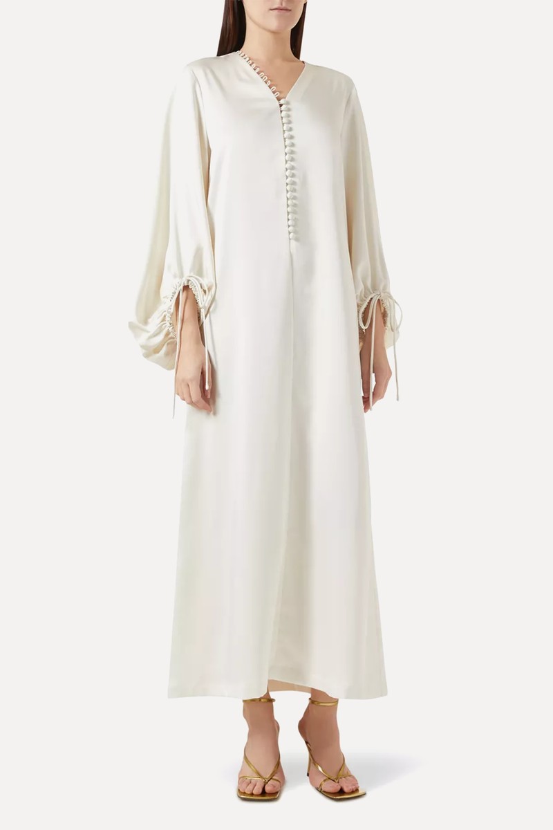 Nadia Balloon-Sleeve Kaftan from Bouguessa