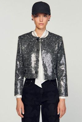 Structured Cropped Jacket from Sandro