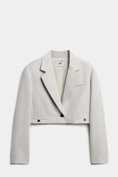 Cropped Linen Blazer from Limé