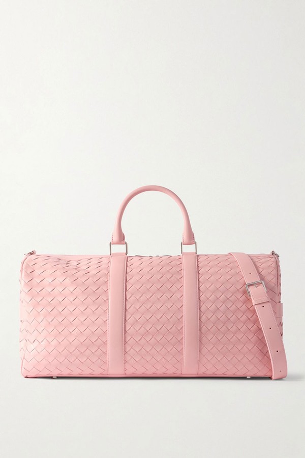 Avenue Intrecciato Leather Duffle Bag from Bottega Veneta