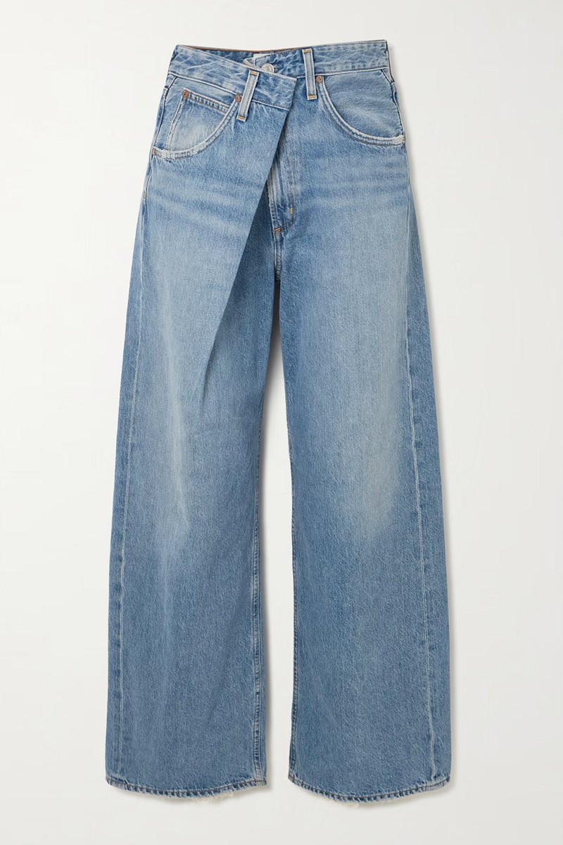 Vana Asymmetric Wide-Leg Jeans from Agolde