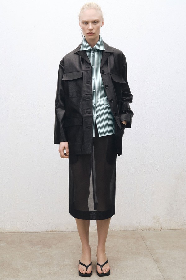 Semi-Transparent Silk Midi-Skirt from Mango