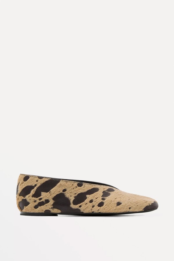 Animal Print Ballet Flats from Massimo Dutti