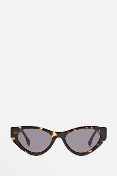 Tortoiseshell Effect Cateye Sunglasses from Massimo Dutti