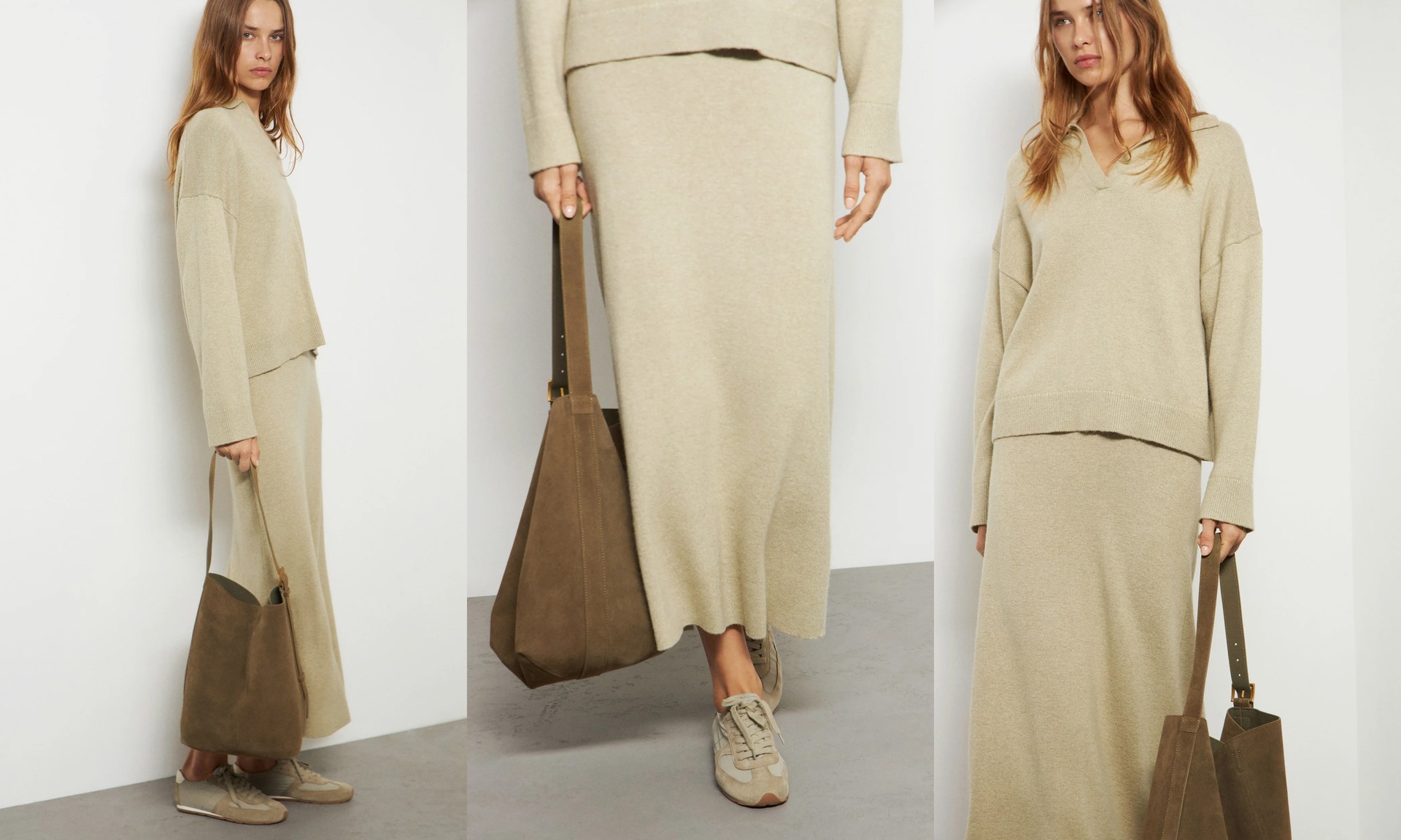 Suede Bucket Bag, AED 599 | Limé