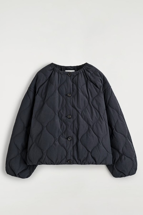 Gathered Quilted Down Jacket from COS
