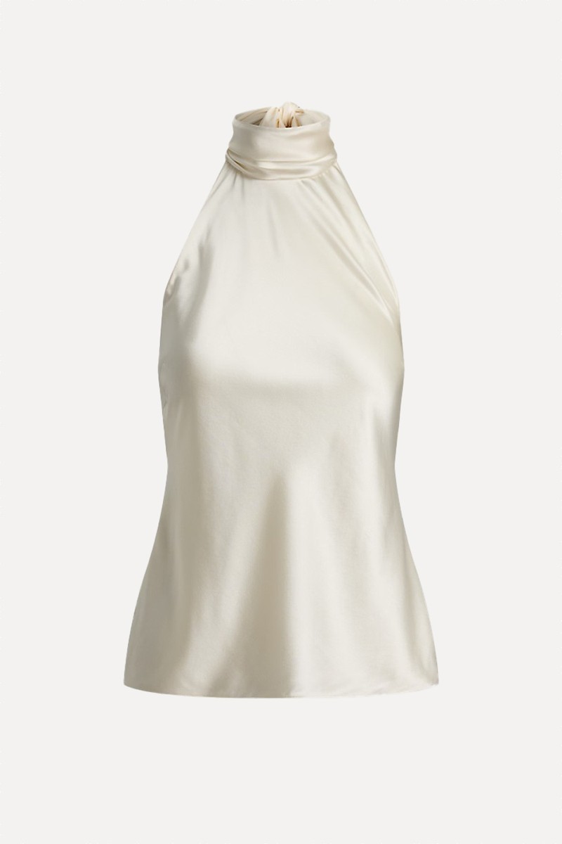 Chilton Stretch Silk Charmeuse Top from Ralph Lauren