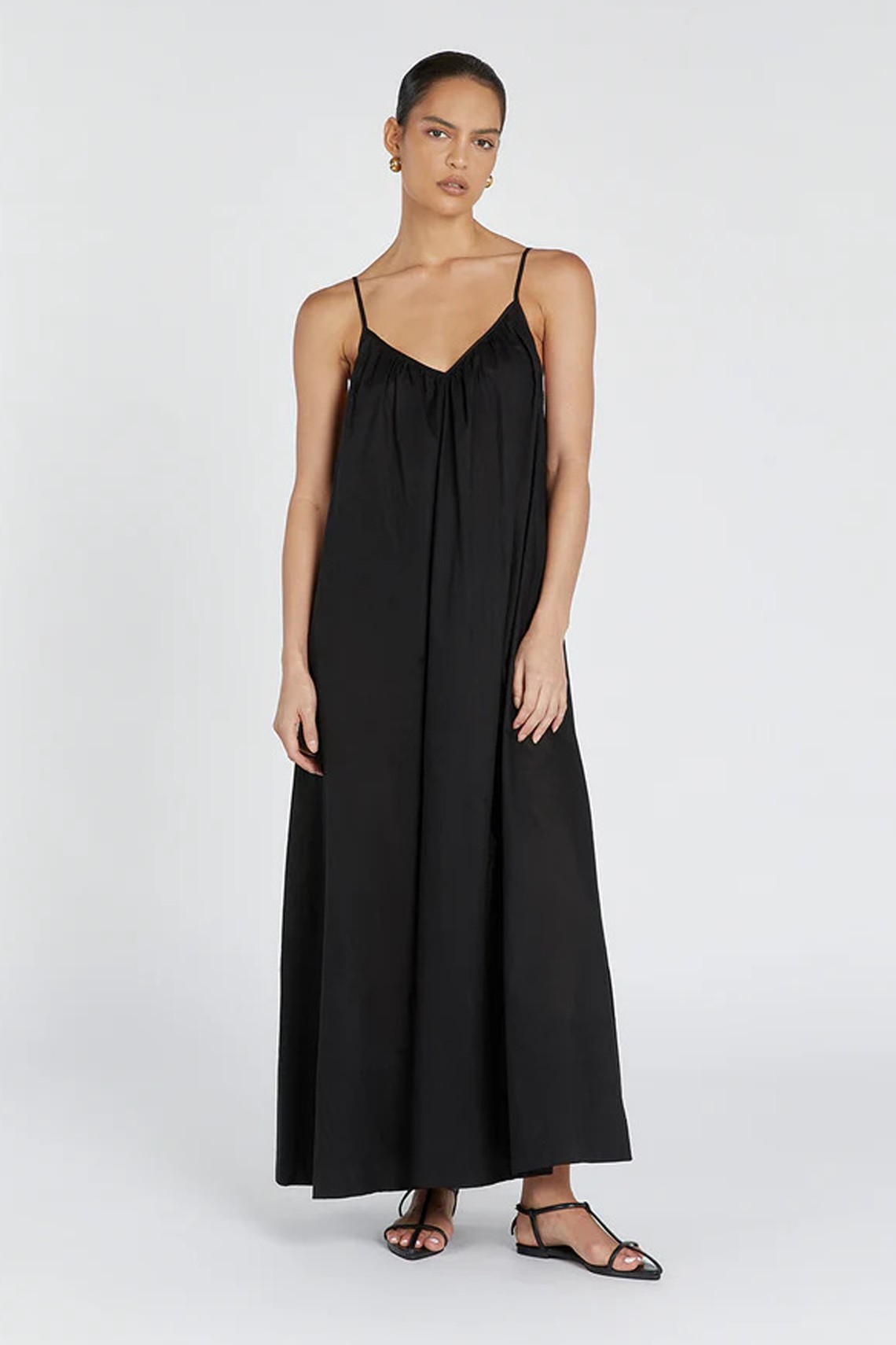 Capri Linen Sheer Maxi Dress from Dissh