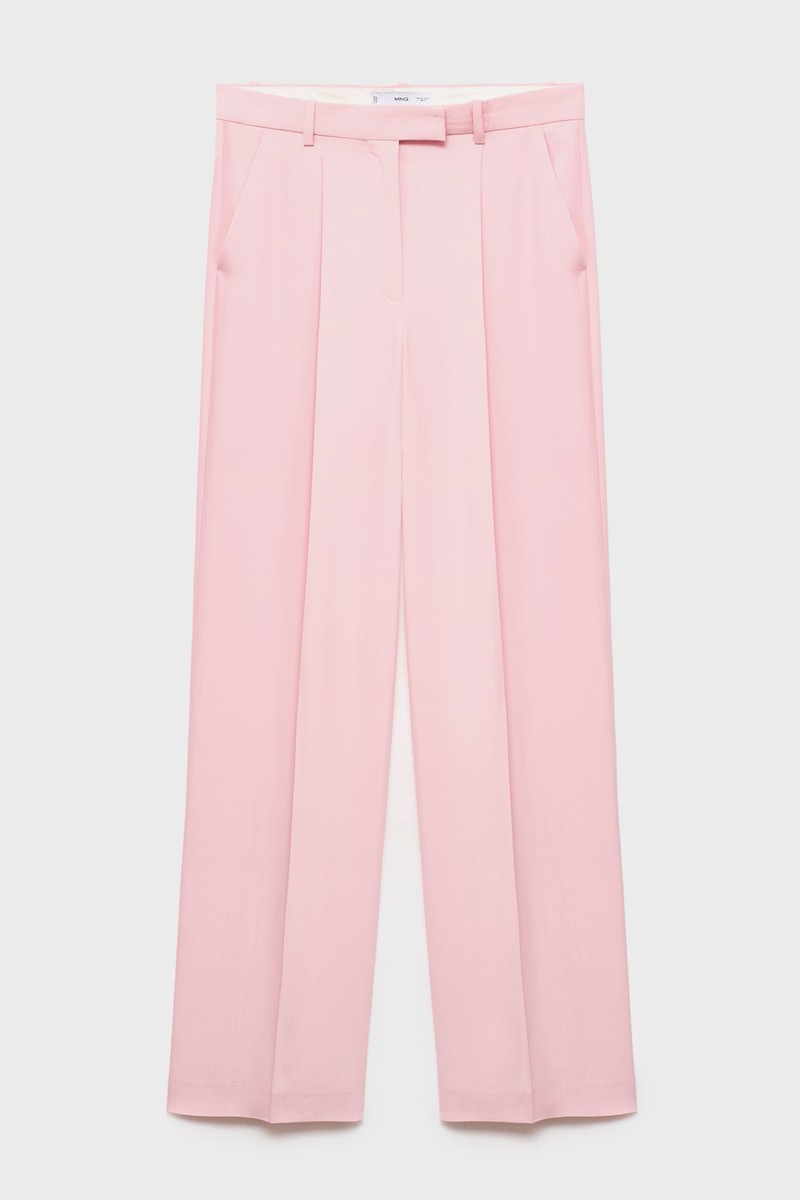 Wide Leg Suit Trousers