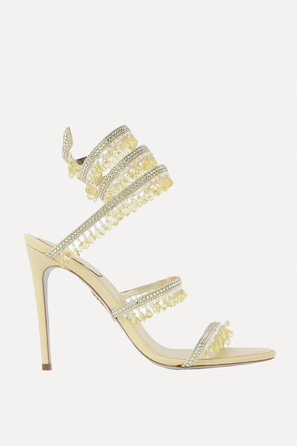Chandelier Champagne Sandal 105 from Rene Caovilla