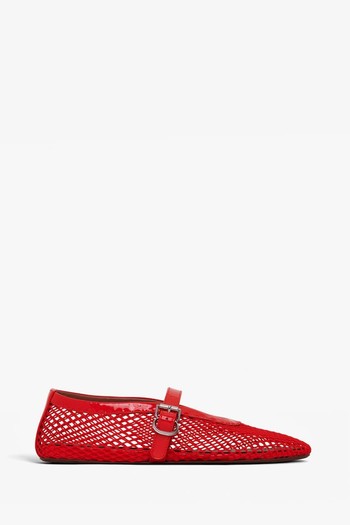 Ballet Flats In Fishnet from Alaïa