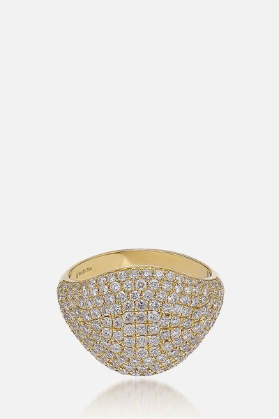 Super Pavé Diamond Signet Ring from Roxanne First