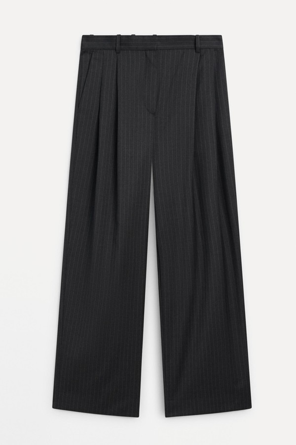 Pleated Pinstripe Trousers from Massimo Dutti