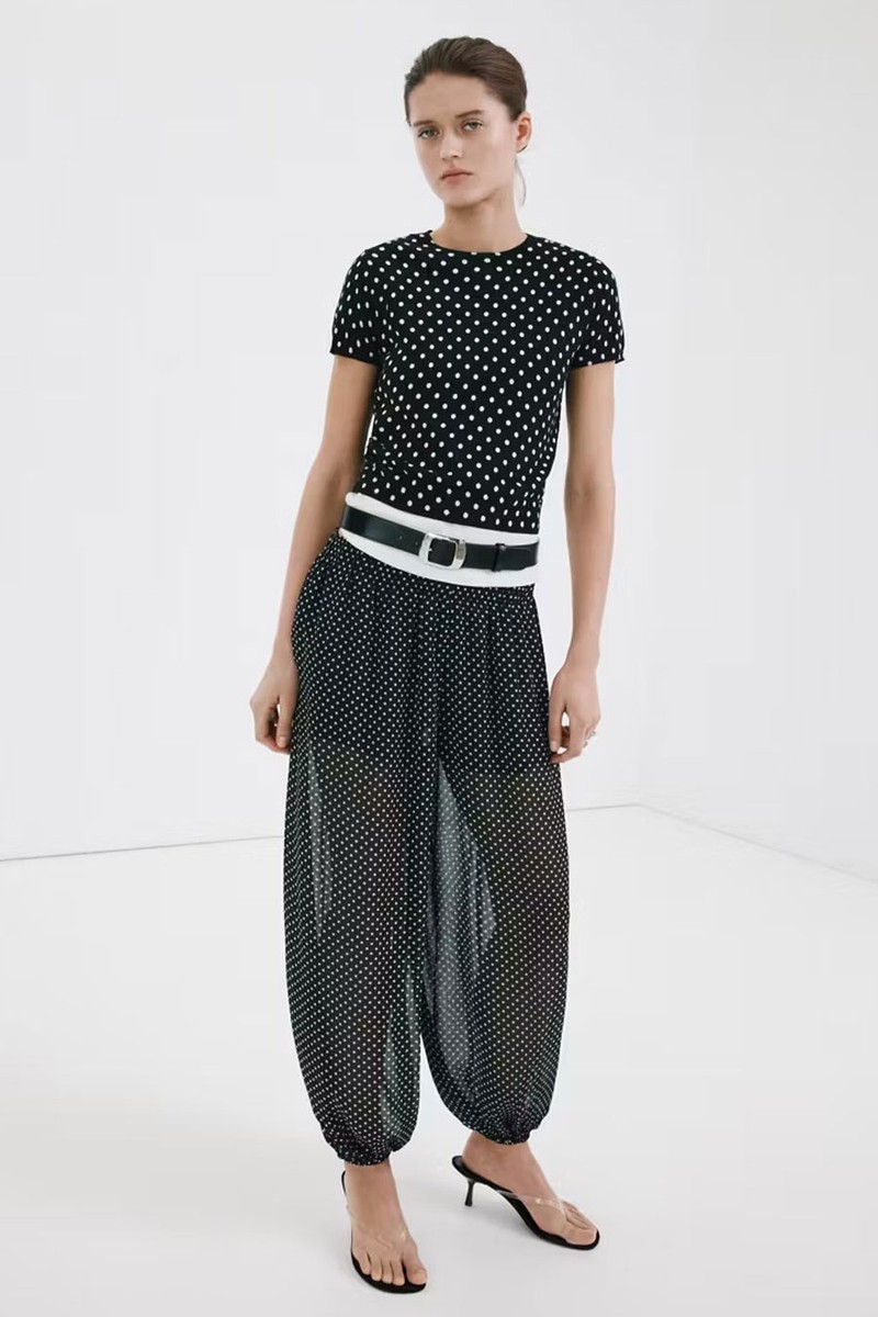 Polka-Dot Knitted Sweater from Mango