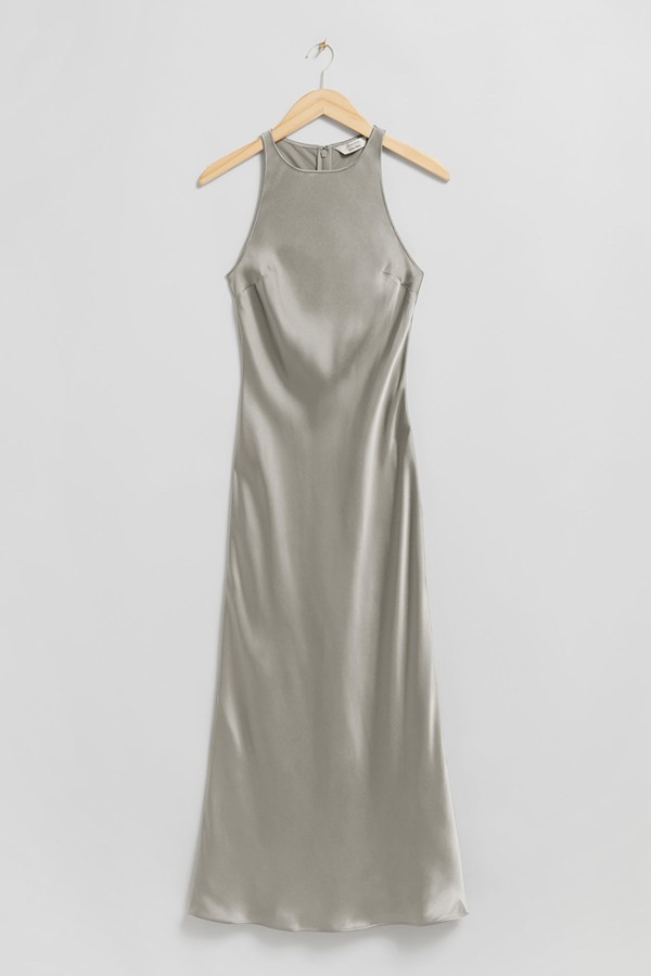 Slim Satin Midi Dress from & Other Stories
