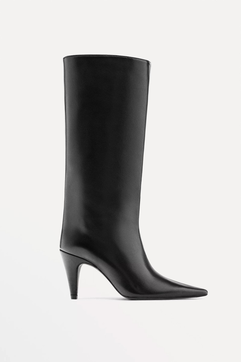 Heeled Leather Boots