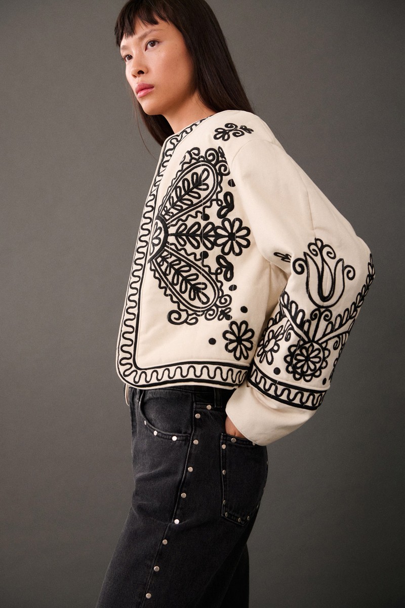 100% Cotton Embroidered Jacket