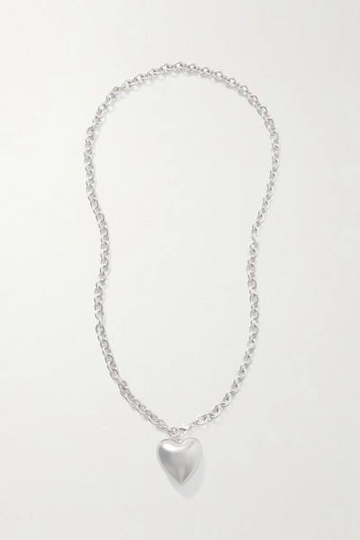 The Puffy Heart Silver-Tone Necklace from Roxanne Assoulin