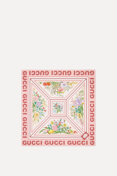 Floral Print Scarf  from Gucci