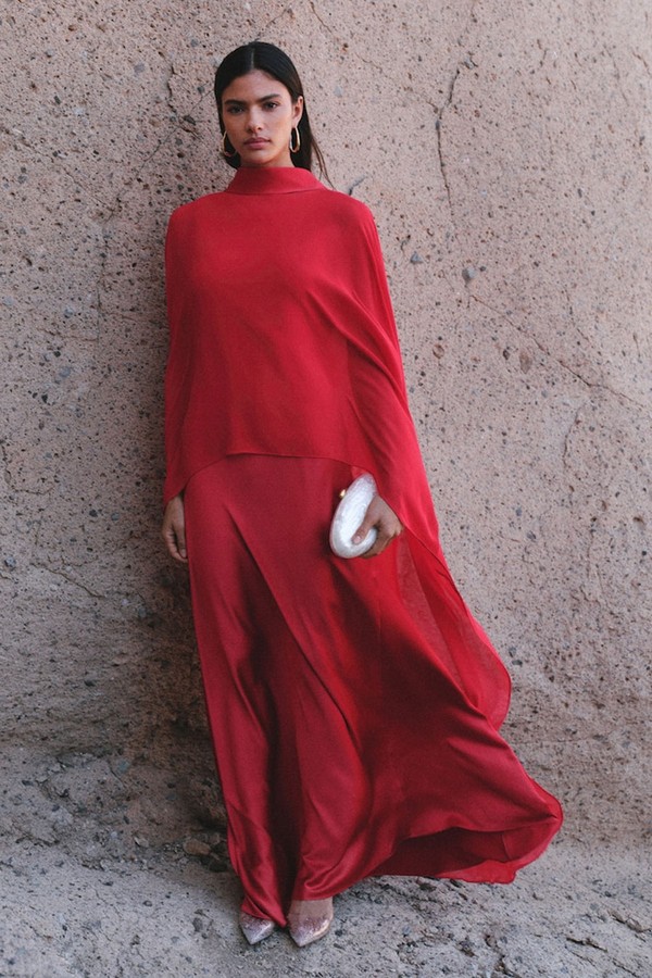Long Cape With Bow from Mango