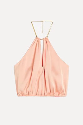 Chain Detail Halter Top  from H&M