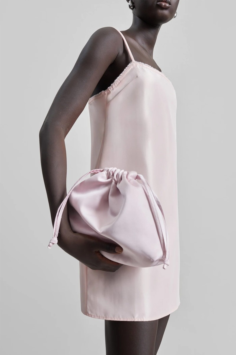 Morgan Satin Small Pouch from The Frankie Shop