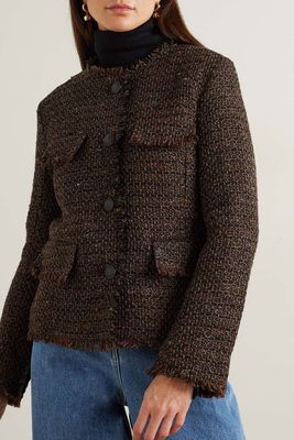 Ezra Frayed Wool-Blend Bouclé-Tweed Blazer from Rag & Bone
