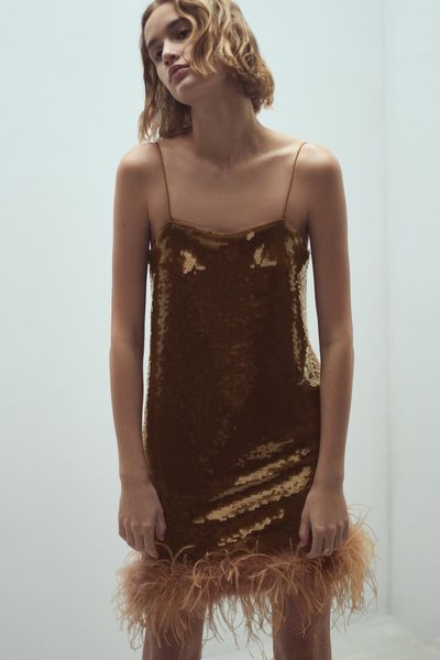 Sequin Dress With Fringe Detail, AED 1,500 | Mango