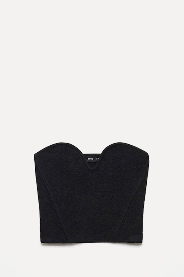 Tweed Corset Top