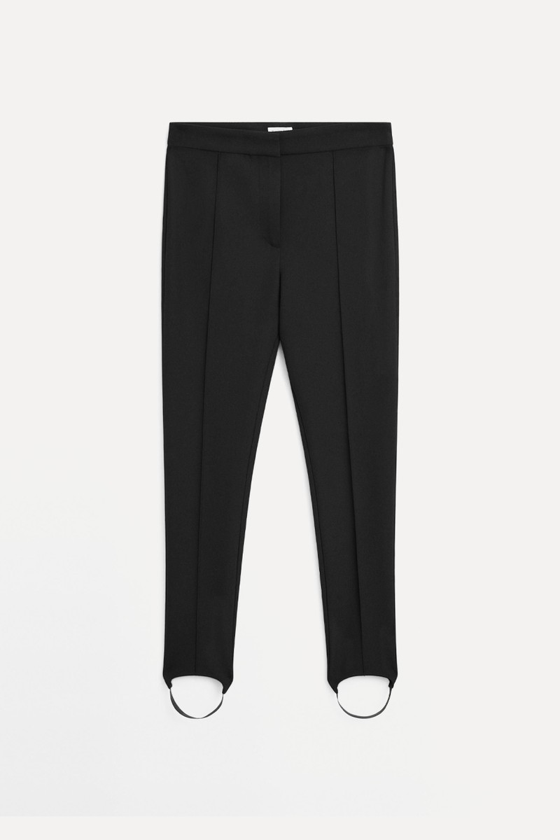 Fitted Trusers With Elasticated Hems