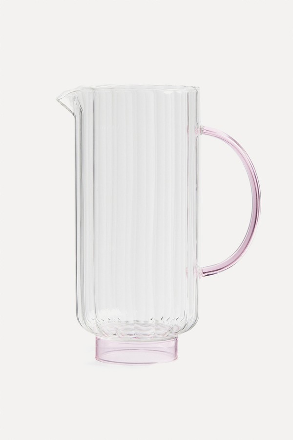 Fluted Glass Carafe