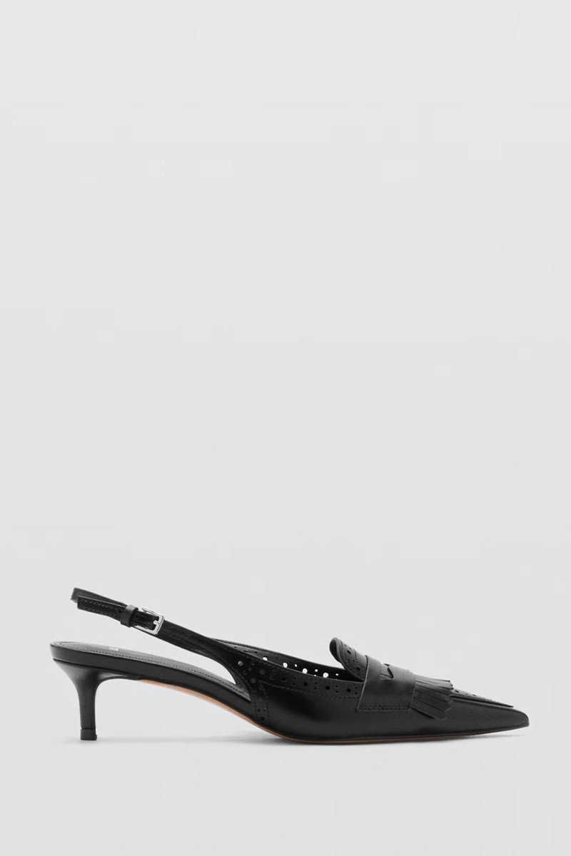 Fringe-Heel Shoes from Mango