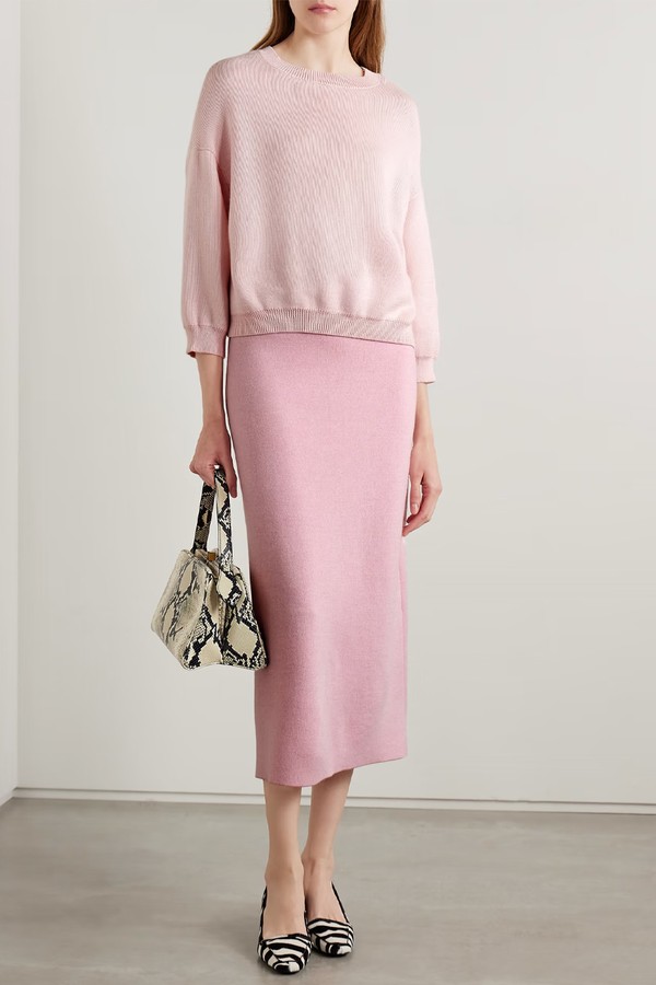 Sabina Cashmere And Mohair-Blend Sweater from KHAITE