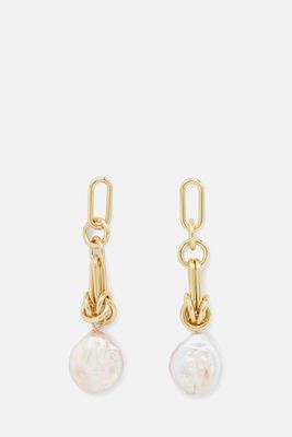Knotted Pearl Earrings 