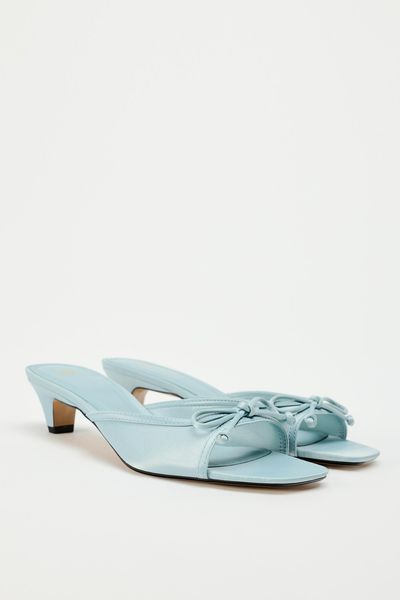 Heeled Mules With Bow from Zara