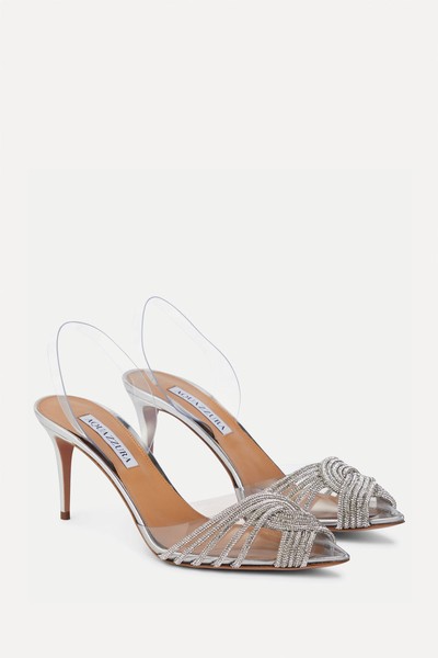 Gatsby 75 Embellished Slingback Pumps from Aquazzura