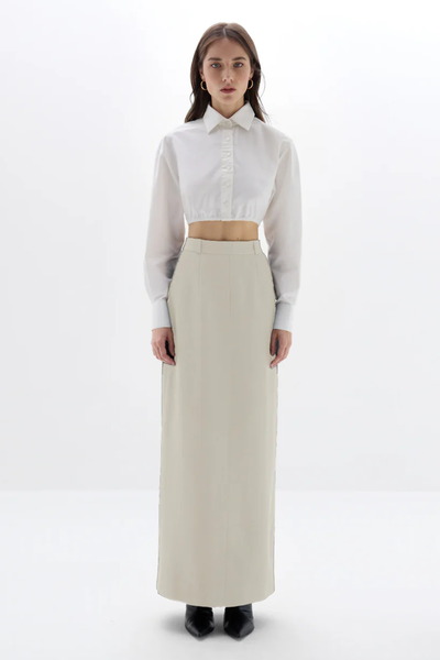 Noura Long Tailored Skirt