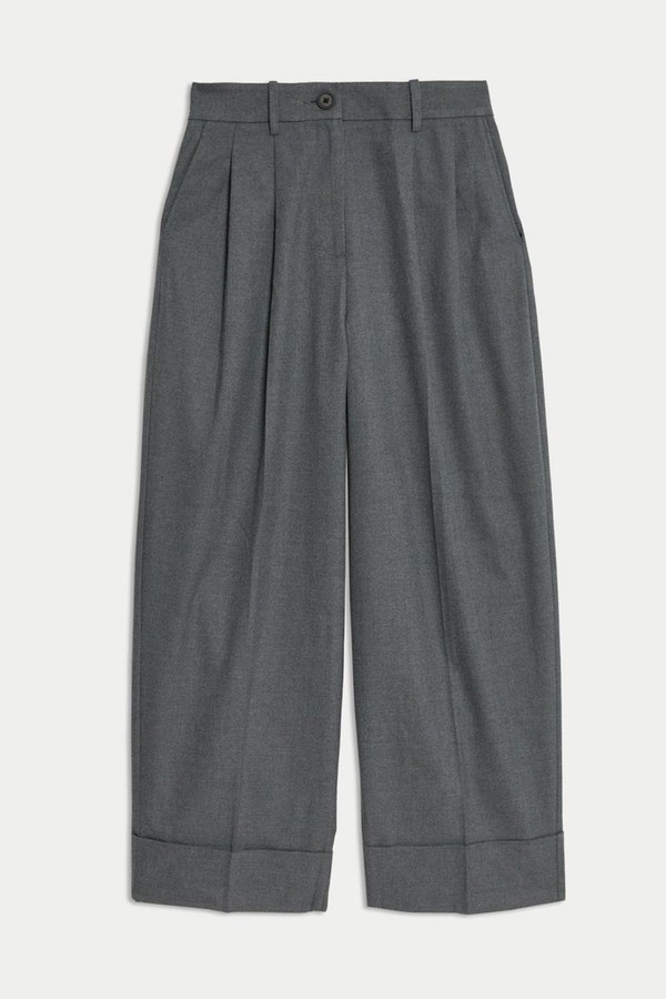 Flannel Wide Leg Trousers from Marks & Spencer