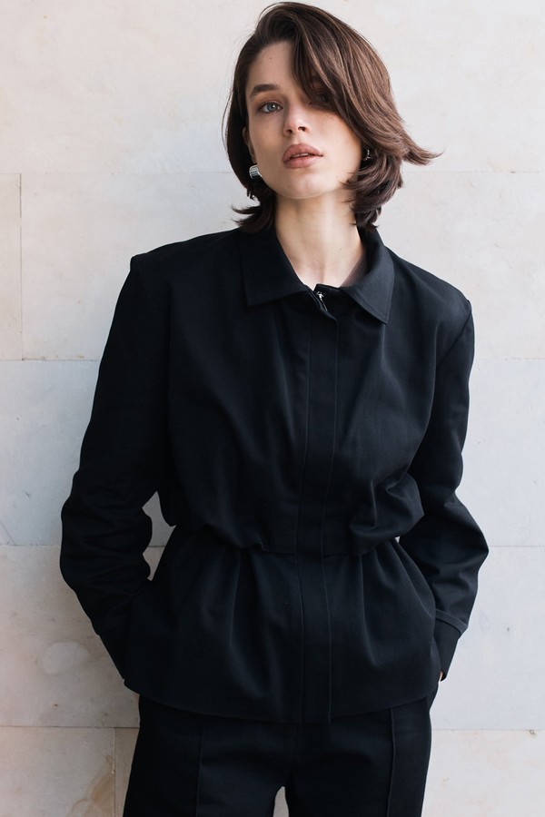 Barn Jacket With Drawstring