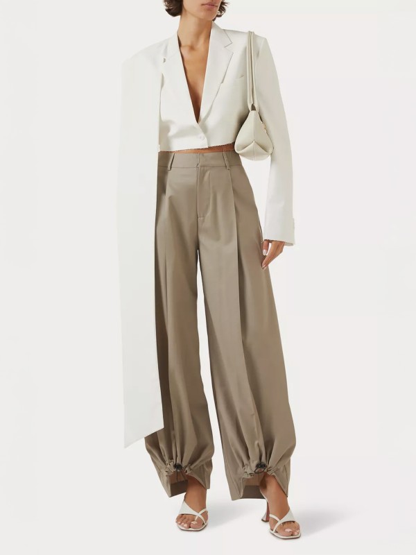 Drawstring Hem Pants 