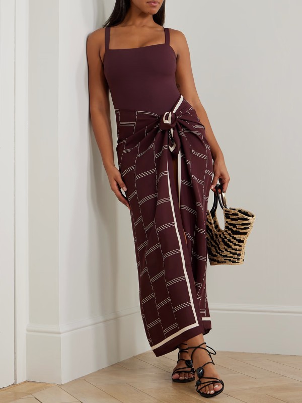 Printed Silk-Georgette Pareo